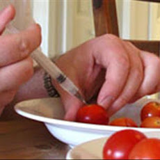 Spicy Vodka Injected Tomatoes