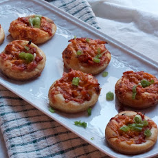 Game Day BBQ Chicken Mini Pizzas