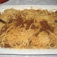 Beef Mushroom Spaghetti