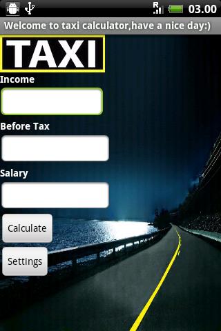 Taxi Salary Calculator