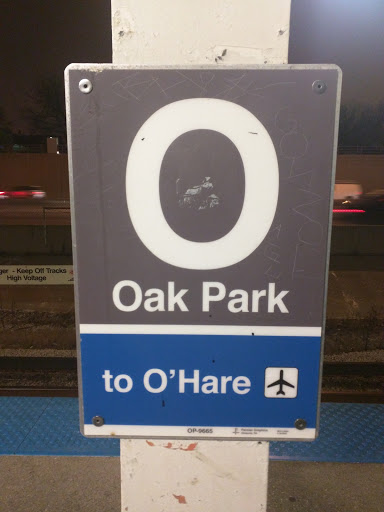 CTA Blue Line Oak Park Station