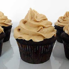 Brownie Cupcakes With Peanut Butter Frosting