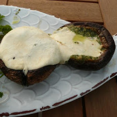Pesto Grilled Mushrooms