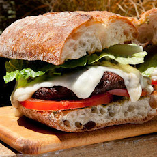 Double-Decker Marinated Portobello 