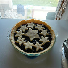 Double Blueberry Cookie Pie