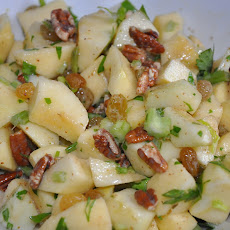 Apple Salad with Chinese Celery and Roasted Pecans