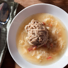 Savoy Cabbage Soup with Buckwheat Dumplings Recipe