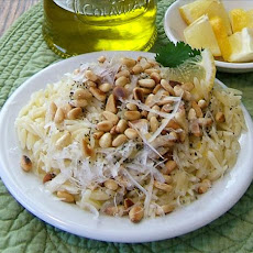Lemon Orzo With Pine Nuts