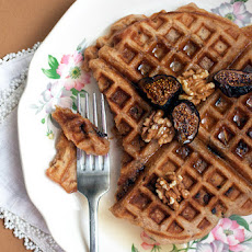 Cinnamon Walnut Fig Waffles