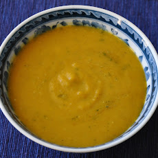 Roasted Pumpkin (or Butternut Squash) and Red Lentil Soup