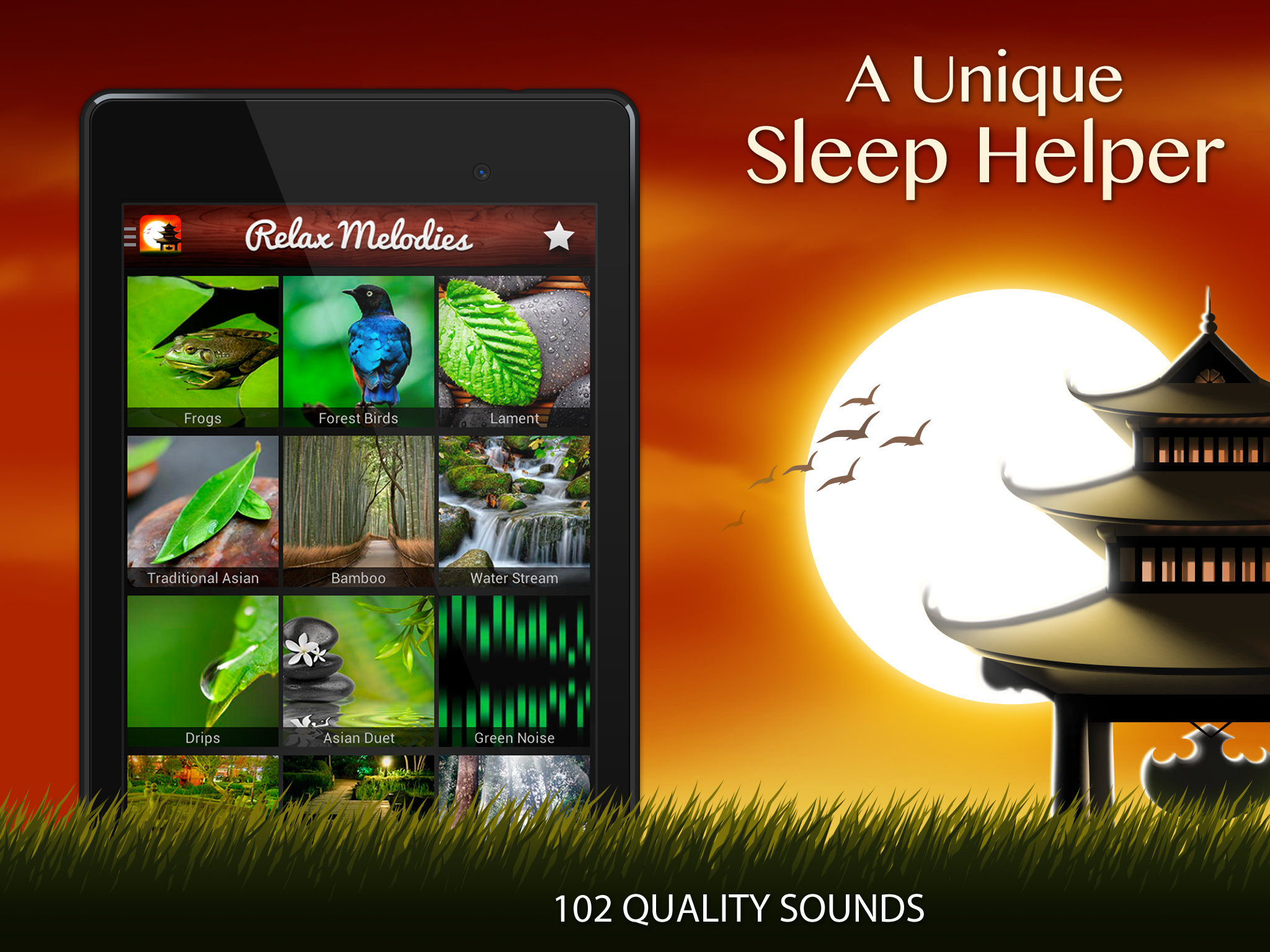 Android application Meditation & Relaxation Music: Calm Sleep Sounds screenshort
