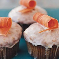 Carrot Cupcakes with Orange Icing