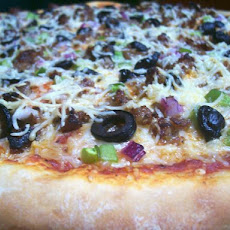 No-Knead Food Processor Thin Crust Pizza Dough