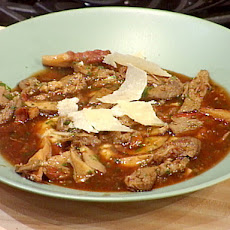Duck and Mushroom Ragu Over Creamy Polenta