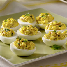 Red-Chile-Spiked Deviled Eggs