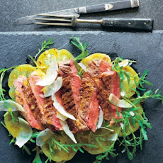 High Steaks! Tagliata With Green Tomatoes, Oregano And Mustard Recipe