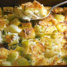 Leek Bread Pudding
