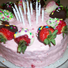 Strawberry Cake With Strawberry Cream Cheese Frosting