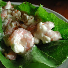 Shrimp Goat Cheese Salad in Romaine