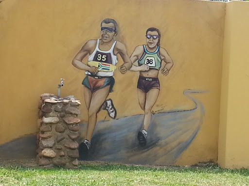 Runners Fountain Mural