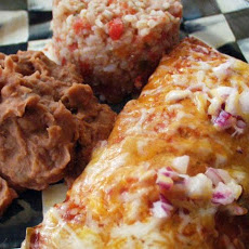 Budget-Stretching Beef and Zucchini Enchiladas W/Brown Rice