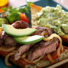 Cinco De Mayo Chile Cheese Steak With Avocado