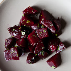 Jamie Oliver's Smoked Beets (with Lemon-Thyme Cottage Cheese Dressing)