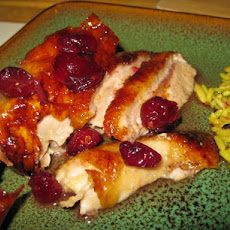Roast Duck With Cranberry Glaze