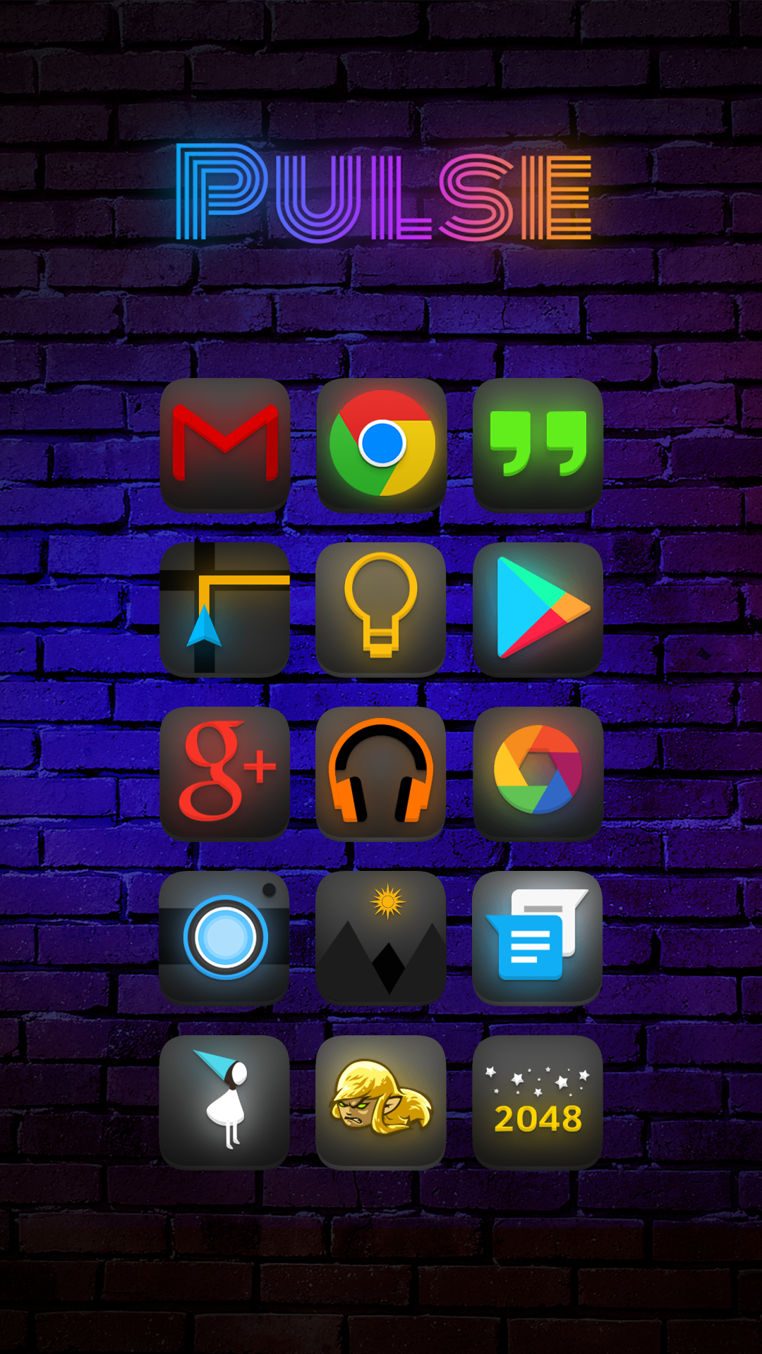Android application Pulse - Icon Pack screenshort
