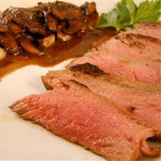 Flat Iron Steak with Mushrooms