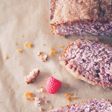 Raspberry Orange Loaf Cake