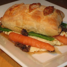 Individual Lamb Wellington Parcels With a Madeira Sauce