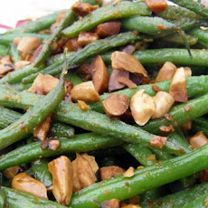 Green Beans with Crushed Almonds
