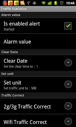 traffic-statistics for android screenshot