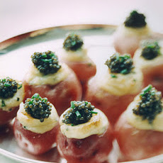 Twice-Cooked Potatoes with Caviar