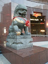 Left Lion Statue