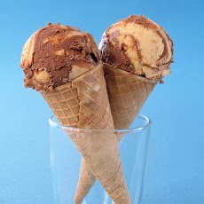 Peanut-Butter Chocolate Ice Cream Cones