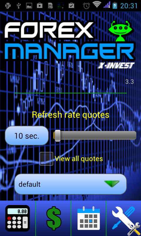 Android application Forex Manager US screenshort