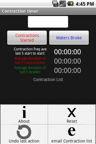 Pregnancy Contraction Timer