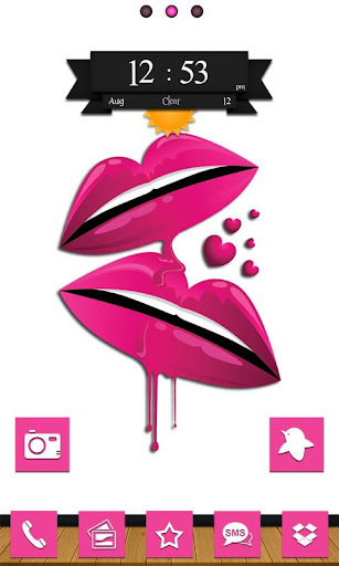 Go Launcher: Passionate Pink