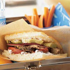 Lamb, Roasted Tomato, and Artichoke Sandwiches with Olive Spread