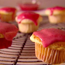 Mascarpone Mini Cupcakes with Strawberry Glaze