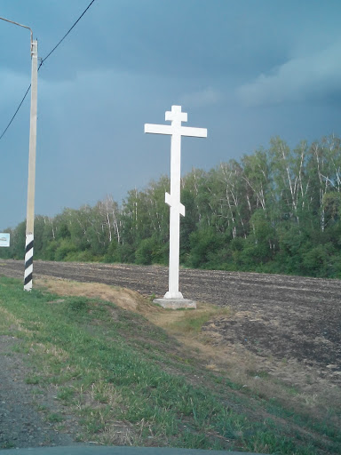 Придорожный крест на западном въезде в Тамбов