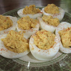 Curried Stuffed Eggs