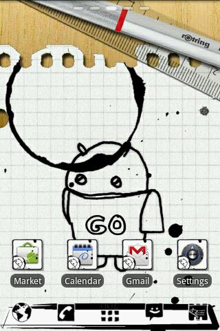 Notebook GO Launcher Theme