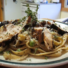 Jerk Chicken With Pasta and Peas