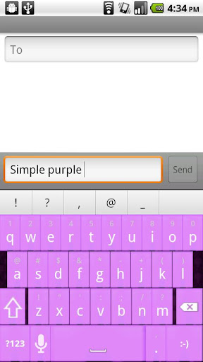 Simply purple Keyboard Skin