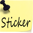 Sticker widget mobile app icon