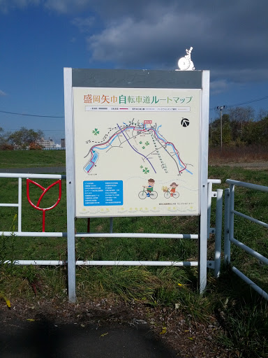 盛岡矢巾自転車道ルートマップ