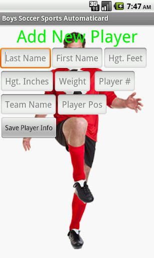 Boys Soccer Card Creator Free